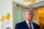 U.S. President Donald Trump speaks to members of the media outside the Oval Office of the White House in Washington on Monday.