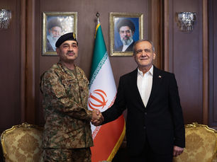 Field Marshal Asim Munir of Pakistan meets Iranian President Masoud Pezeshkian