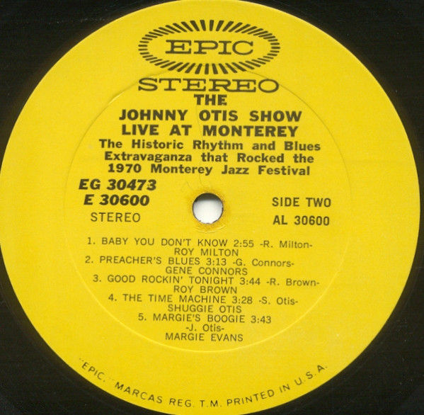 Thumbnail: Johnny Otis Show "Live at the Monterey" LP  VG++/M-