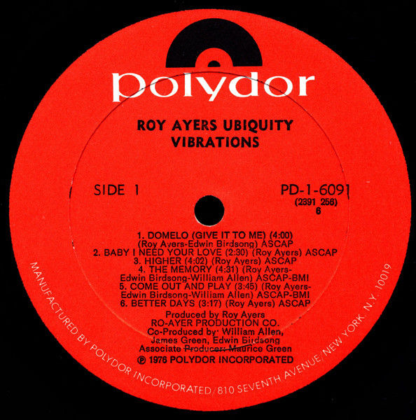 Thumbnail: Roy Ayers "Vibrations" LP M-/M-