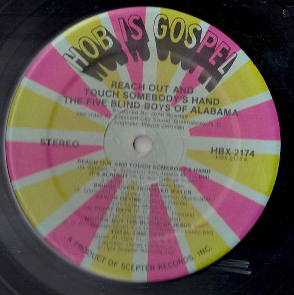 Thumbnail: The Five Blind Boys of Alabama "Reach out and touch somebody's hand" LP VG/VG++