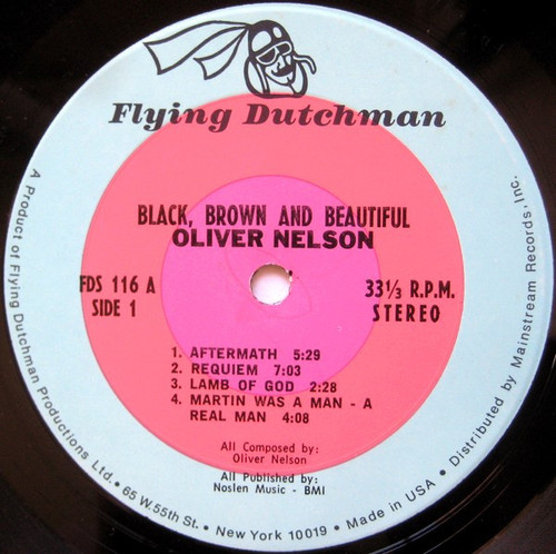 英LP Oliver Nelson Black, Brown And Beautiful HIQLP114 Flying Dutchman 未開封 /00400 Oliver Nelson 