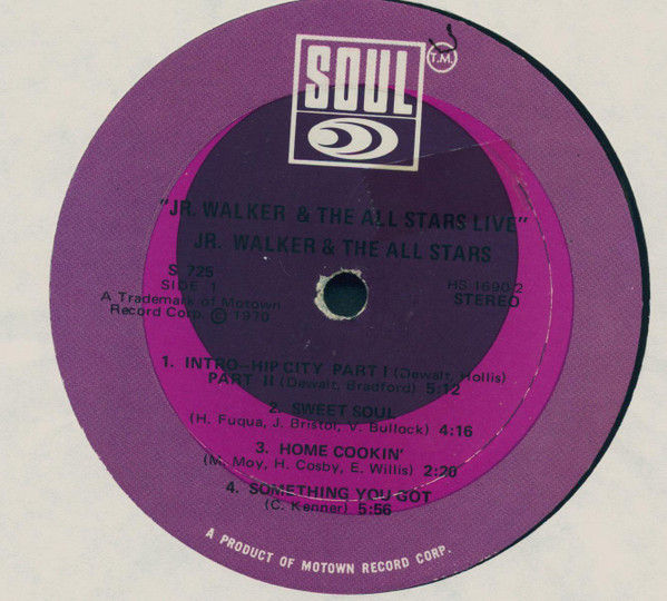 Thumbnail: Jr. Walker & The Allstars "Live" LP VG++/M-