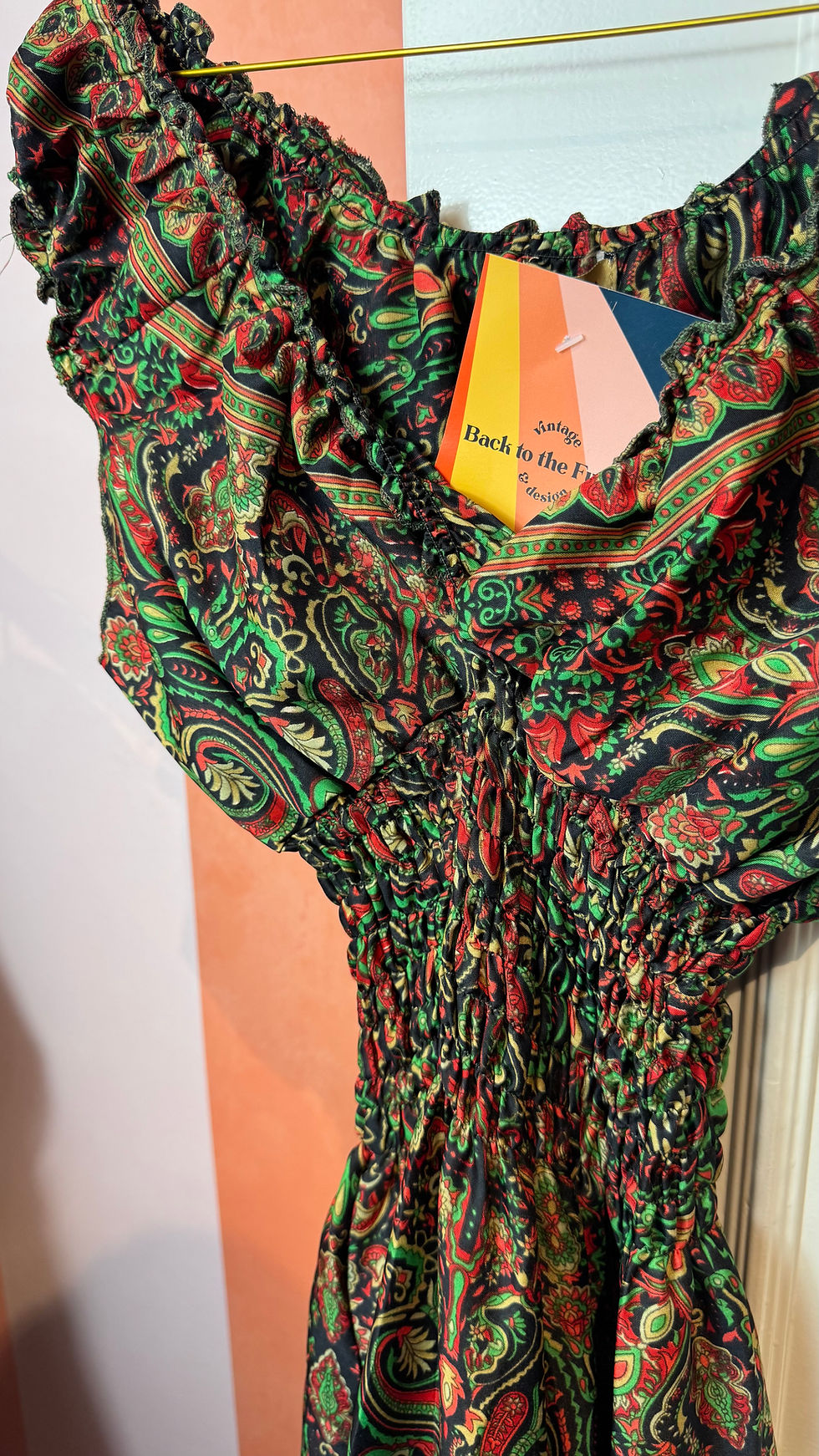 Thumbnail: Silk sari stretch dress