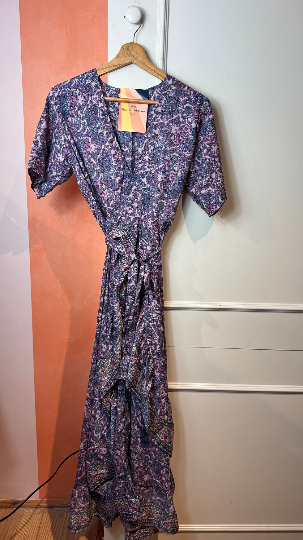Thumbnail: Silk sari wrap dress