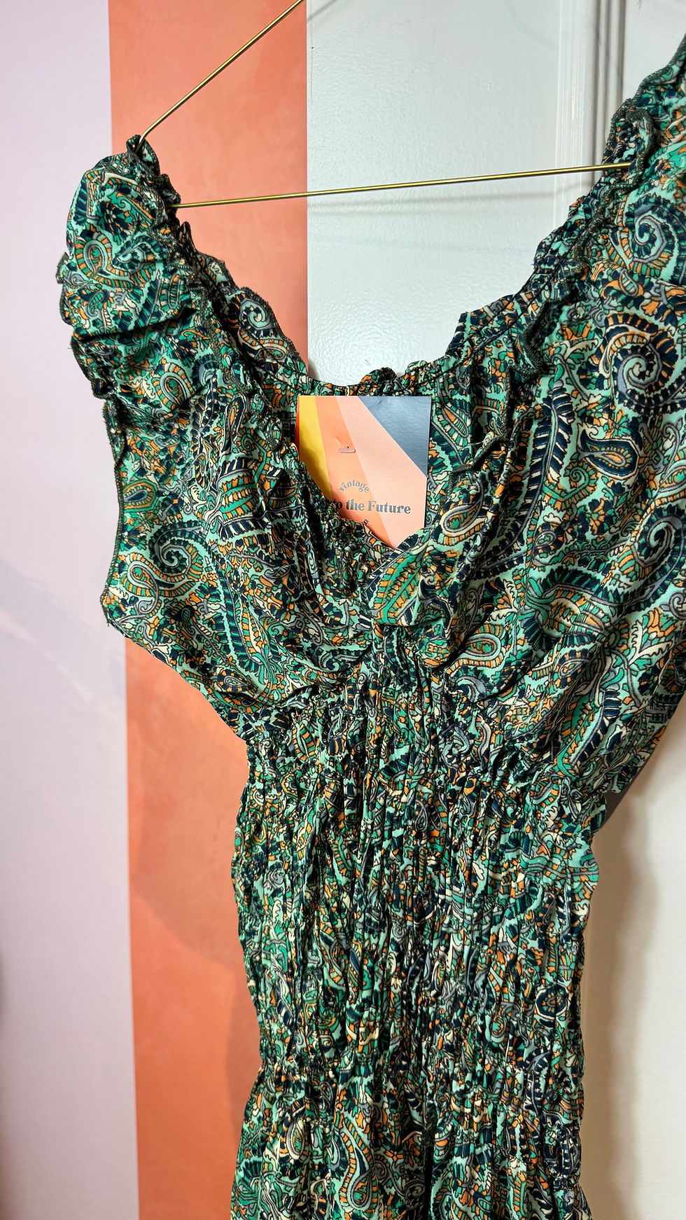 Thumbnail: Silk sari stretch dress
