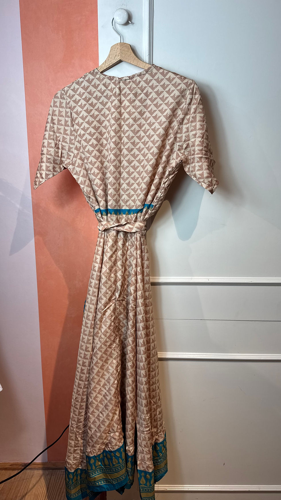 Thumbnail: Silk sari wrap dress