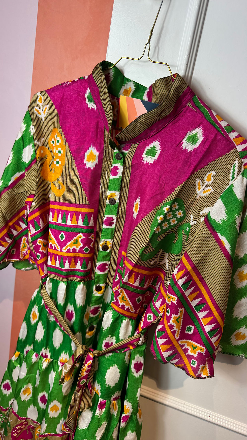 Thumbnail: Silk sari dress