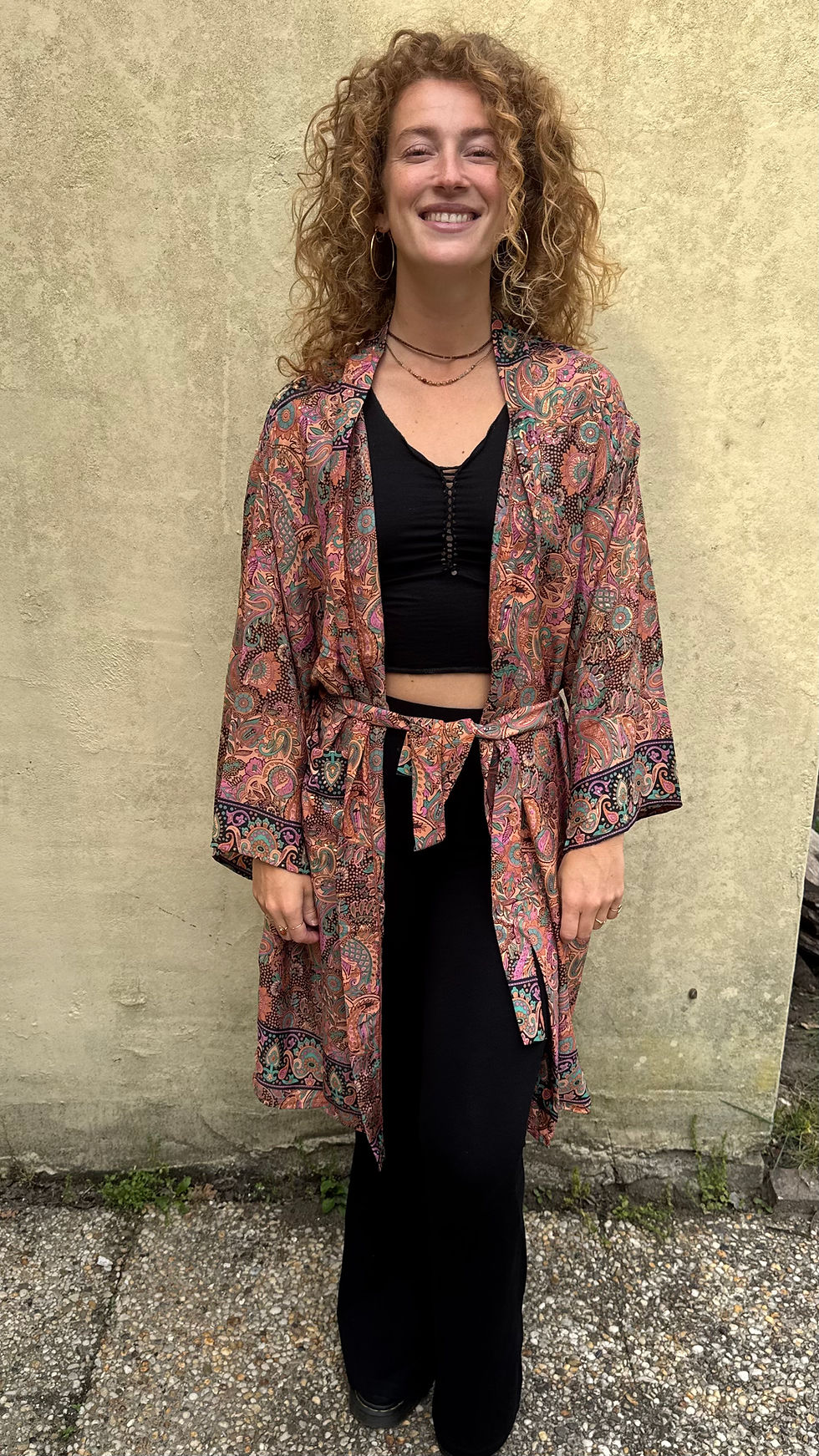 Thumbnail: Silk Sari Kimono