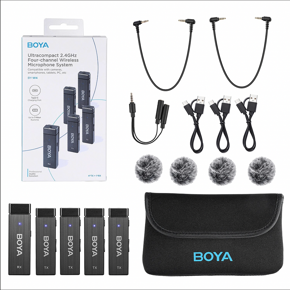Thumbnail: BOYA BY-W4 4-Channel Wireless Lavalier Lapel Microphone