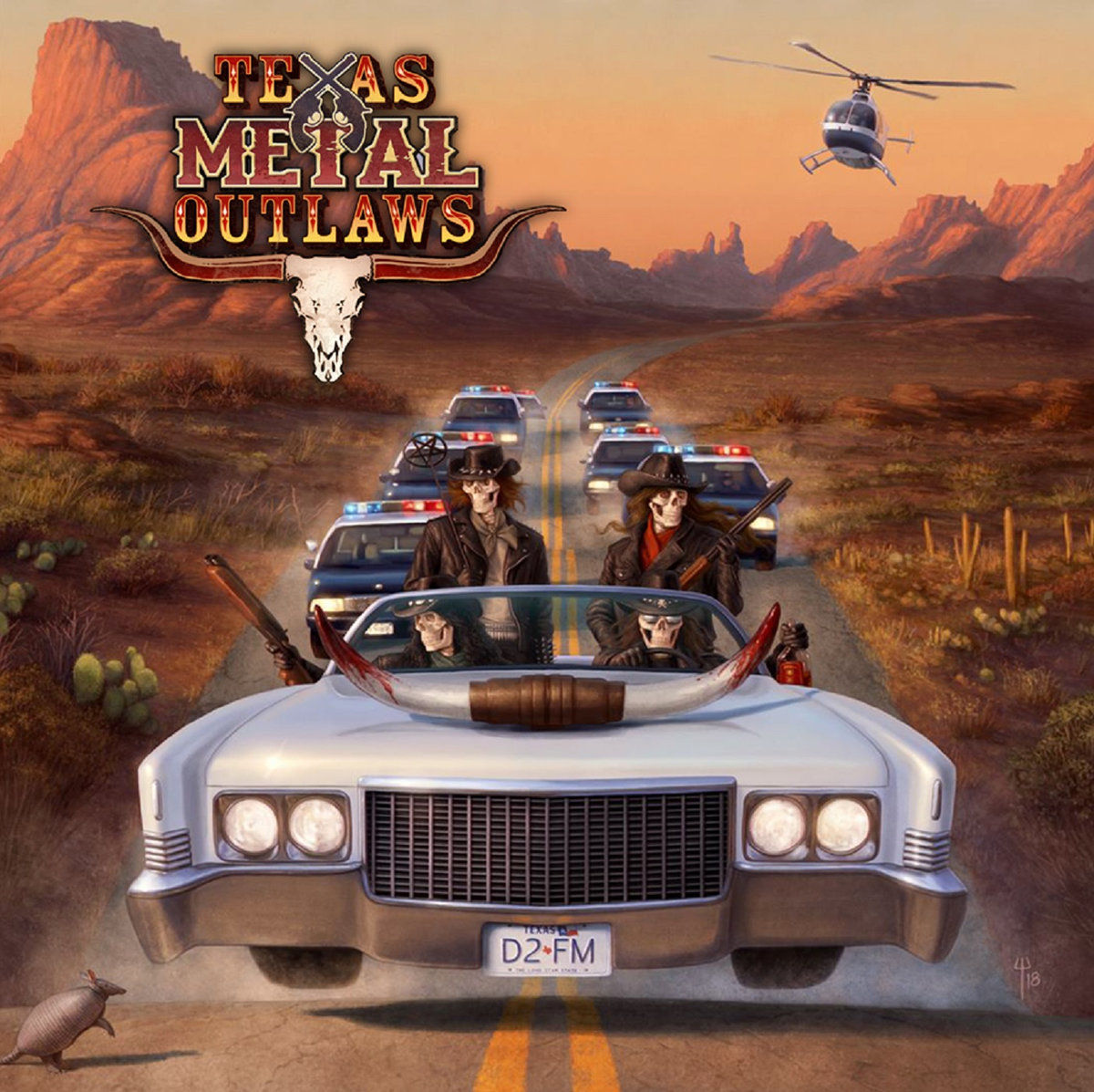 TEXAS METAL OUTLAWS - S/T limited orange vinyl