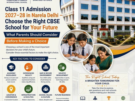 best CBSE 11th Class Admission in Narela