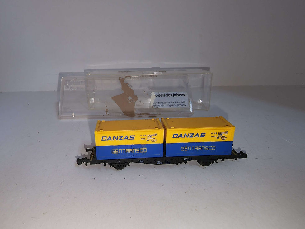 Thumbnail: Fleischmann Danzas Container Car 8-073 N Scale 