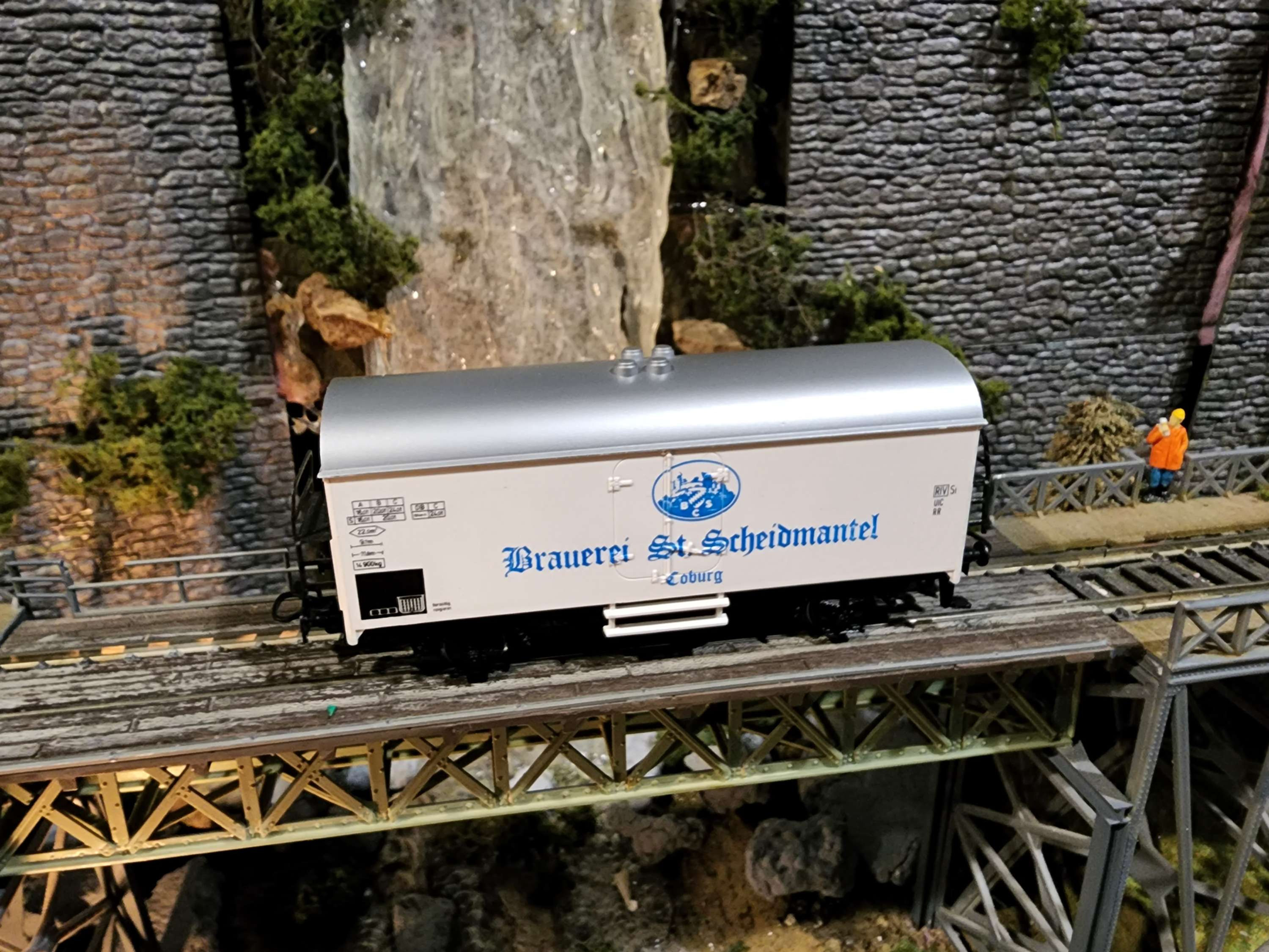 Marklin DB brauerei st scheidmantel Freight Car 9-084 HO Scale AC