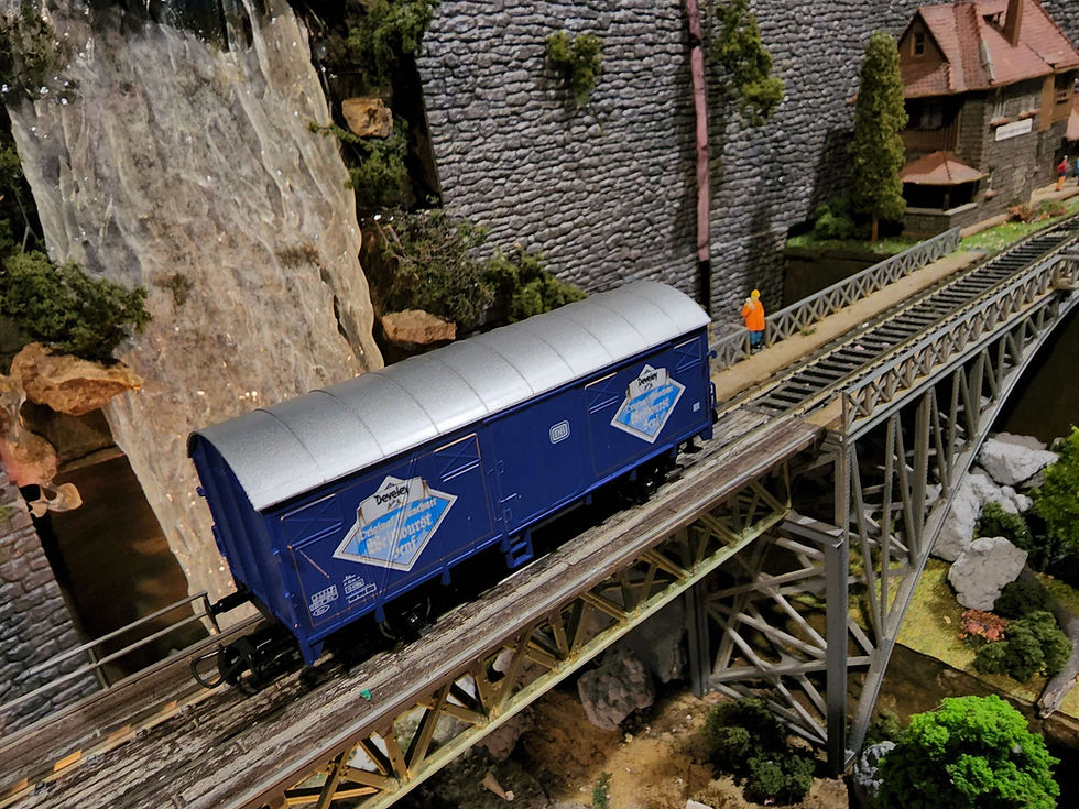 Thumbnail: Roco DB Devely Freight Car 8-008 HO Scale DC