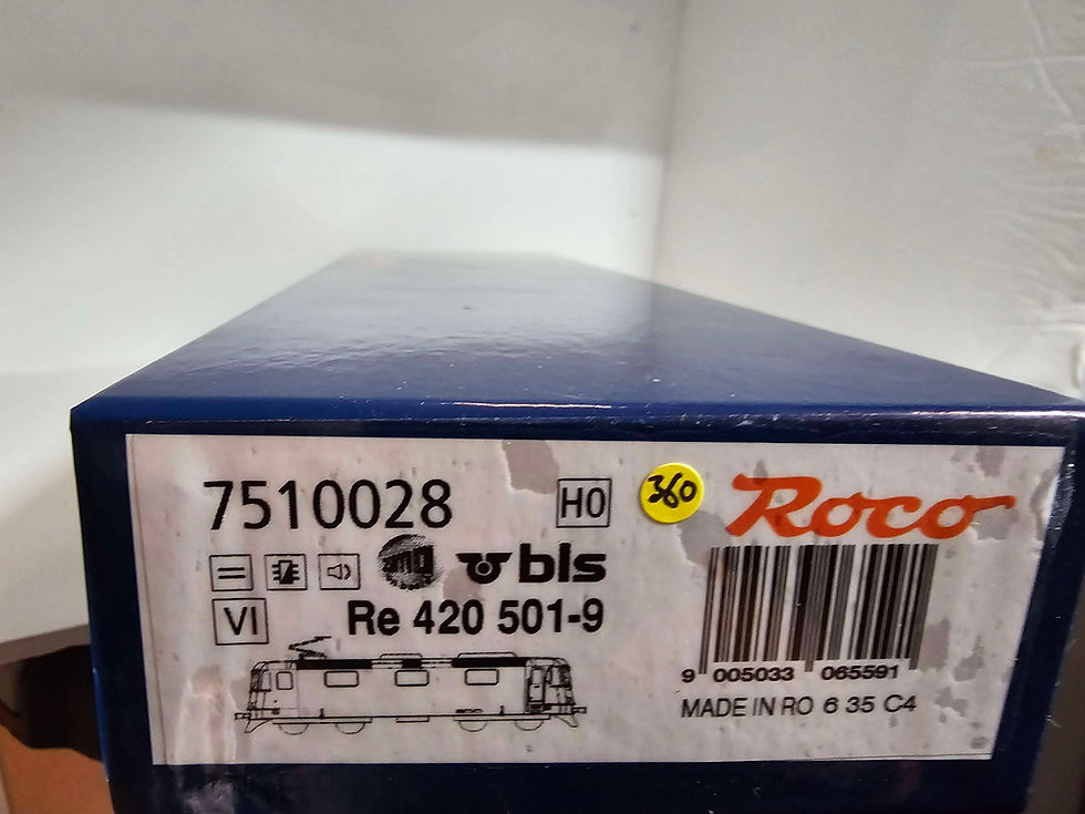 Thumbnail: Roco BLS Re 420 Electric Locomotive 7510028 HO Scale DCC sound 