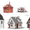 Thumbnail: Vollmer Christmas Village 42413 HO Scale 