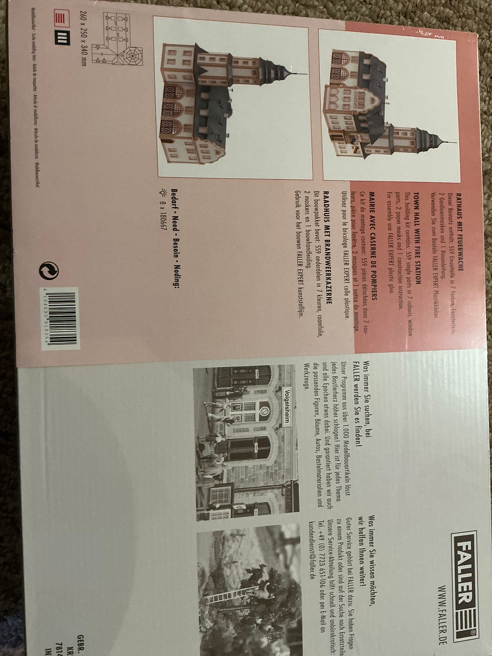 Thumbnail: Faller Town Hall with Fire Station 191835 HO scale