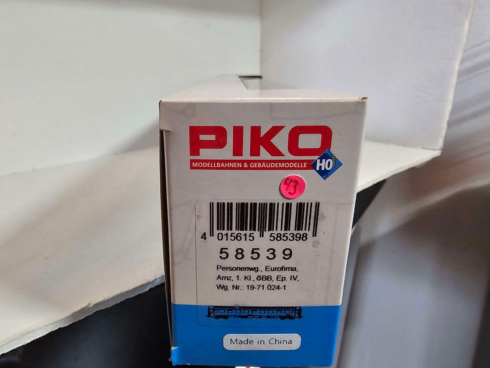Thumbnail: Piko OBB Eurofima passenger car 58539 HO Scale DC 