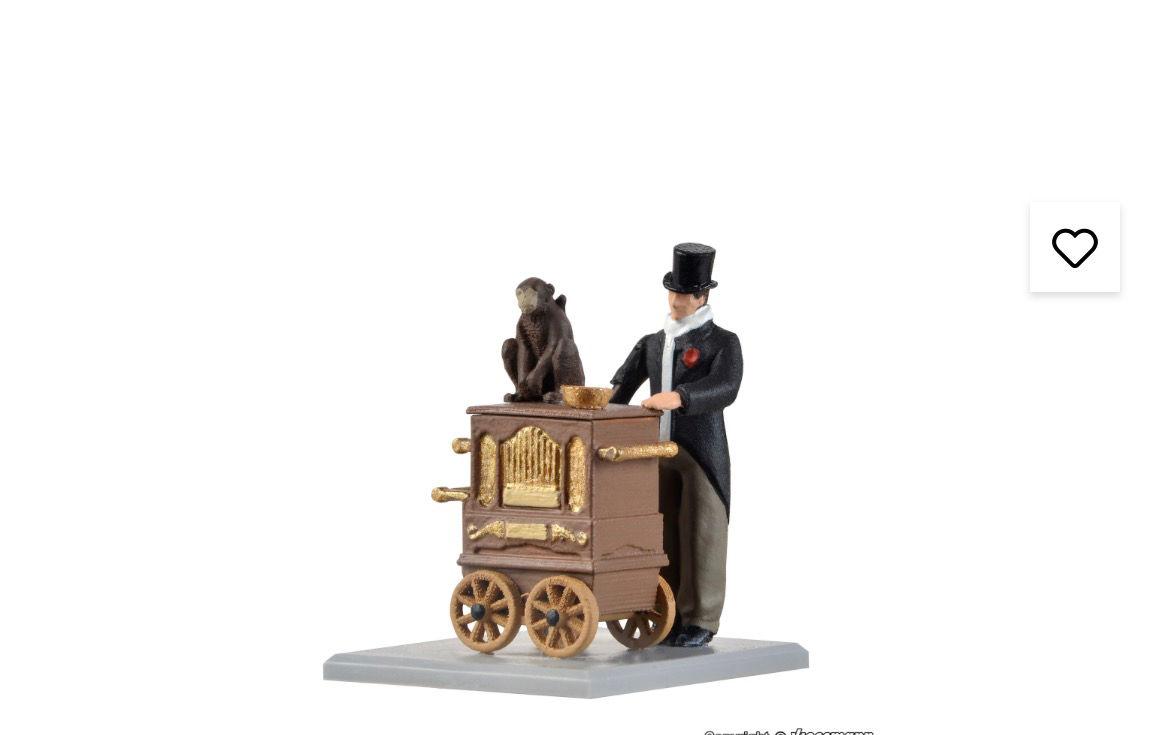 Viessmann Organ Grinder 1549 HO scale