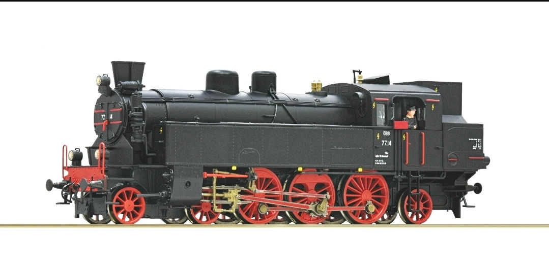 Roco OBB BR 77 Steam Locomotive 70077 HO Scale DCC Ready