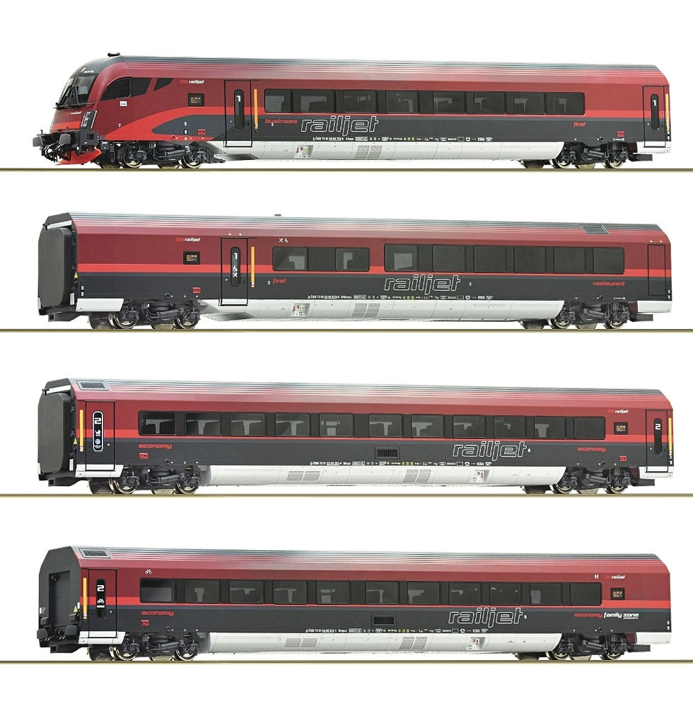 Roco OBB railjet Passenger Car ser 74037 HO Scale DC