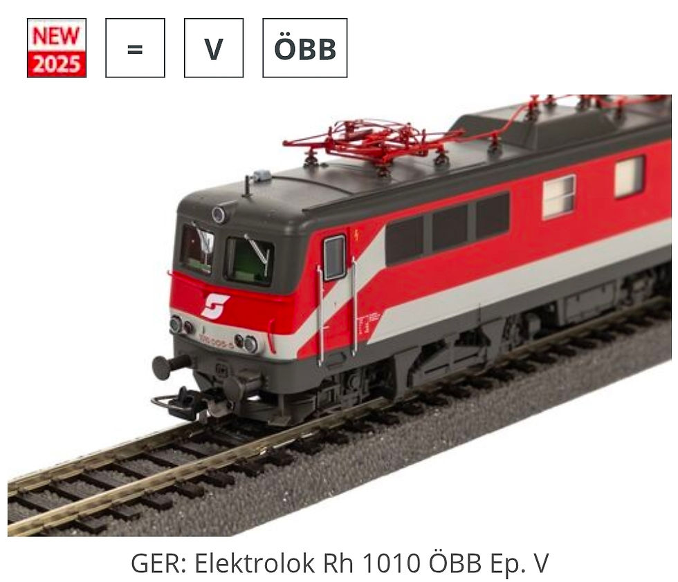 Thumbnail: Piko OBB Rh 1010 Electric Locomotive 21725 HO Scale DCC Ready