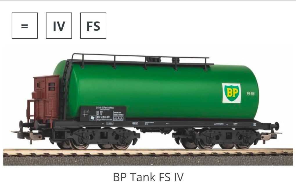 Piko FS BP Tank Car 24518 HO Scale DC