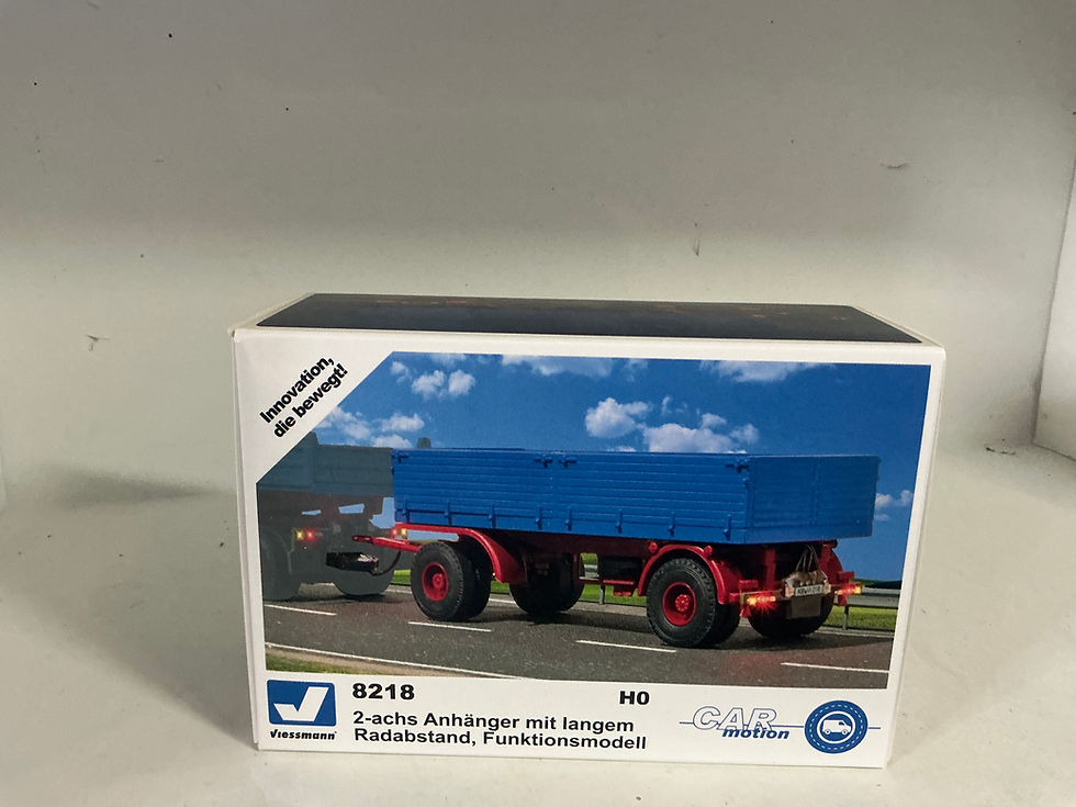 Thumbnail: Viessmann Car Motion 2 axle trailer 8218 HO scale