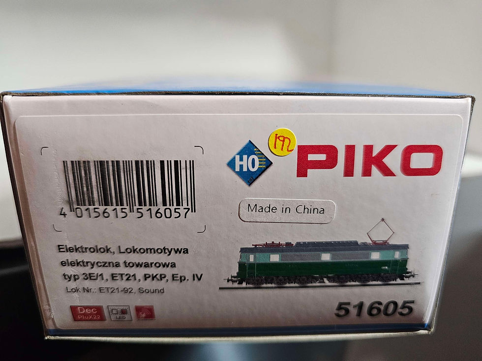 Thumbnail: Piko PKP typ 3E/1 ET21 Electric locomotive 51605 HO Scale DCC sound 