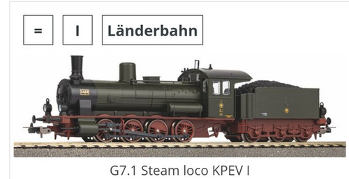Piko KPEV G7 Steam Locomotive 57563 HO Scale DCC Ready | Mysite