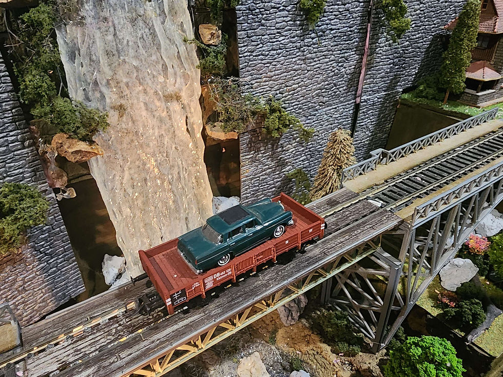 Thumbnail: Roco DB Flat Car With Car 46998 HO scale AC