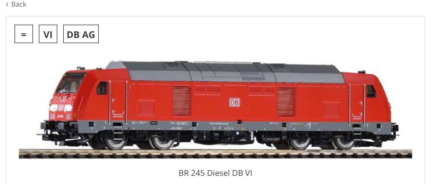 Piko DB BR 245 Diesel Locomotive 52510-4 HO scale DCC Ready