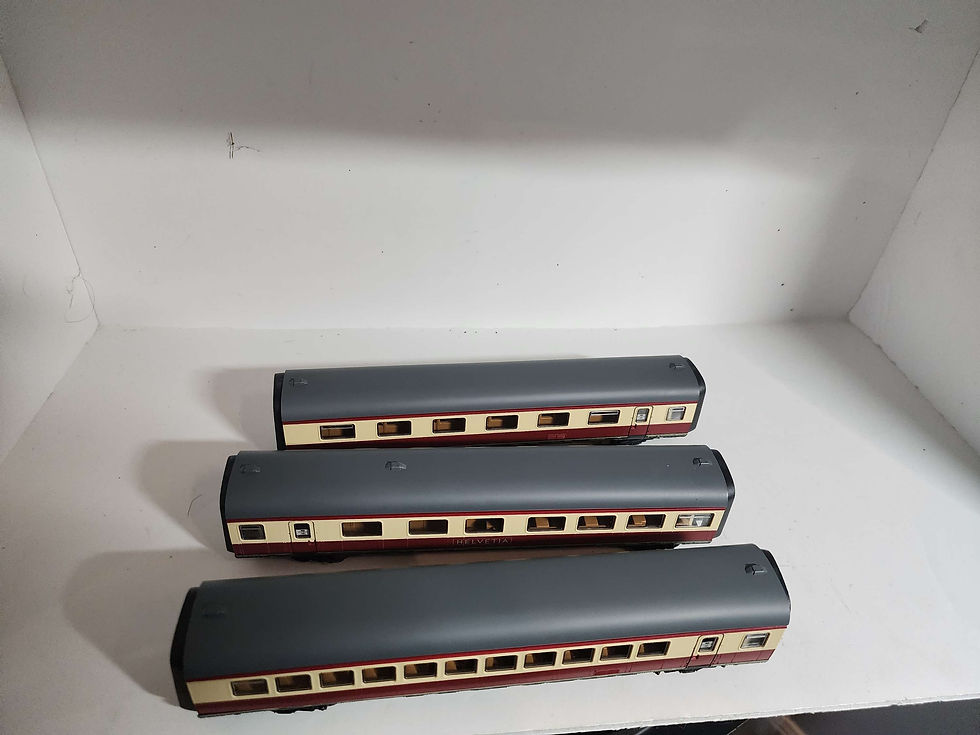 Thumbnail: Roco DB TEE Vt 11.5 Helvetia Passenger Add On Set 43903 HO scale AC