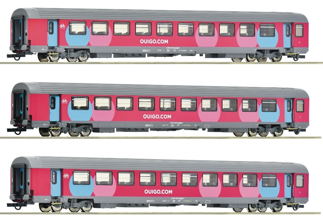 Roco SNCF Corail Coach Set 6200025 HO Scale DC