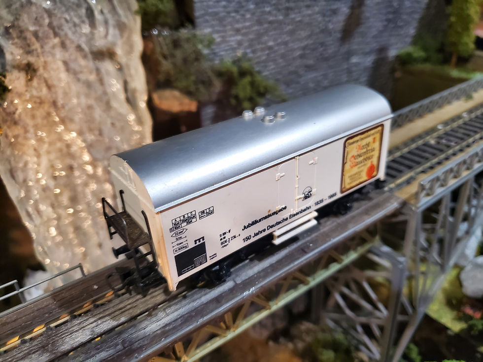 Thumbnail: Marklin DB hecht schlenferla rauchbier Freight Car 12-024 HO Scale AC