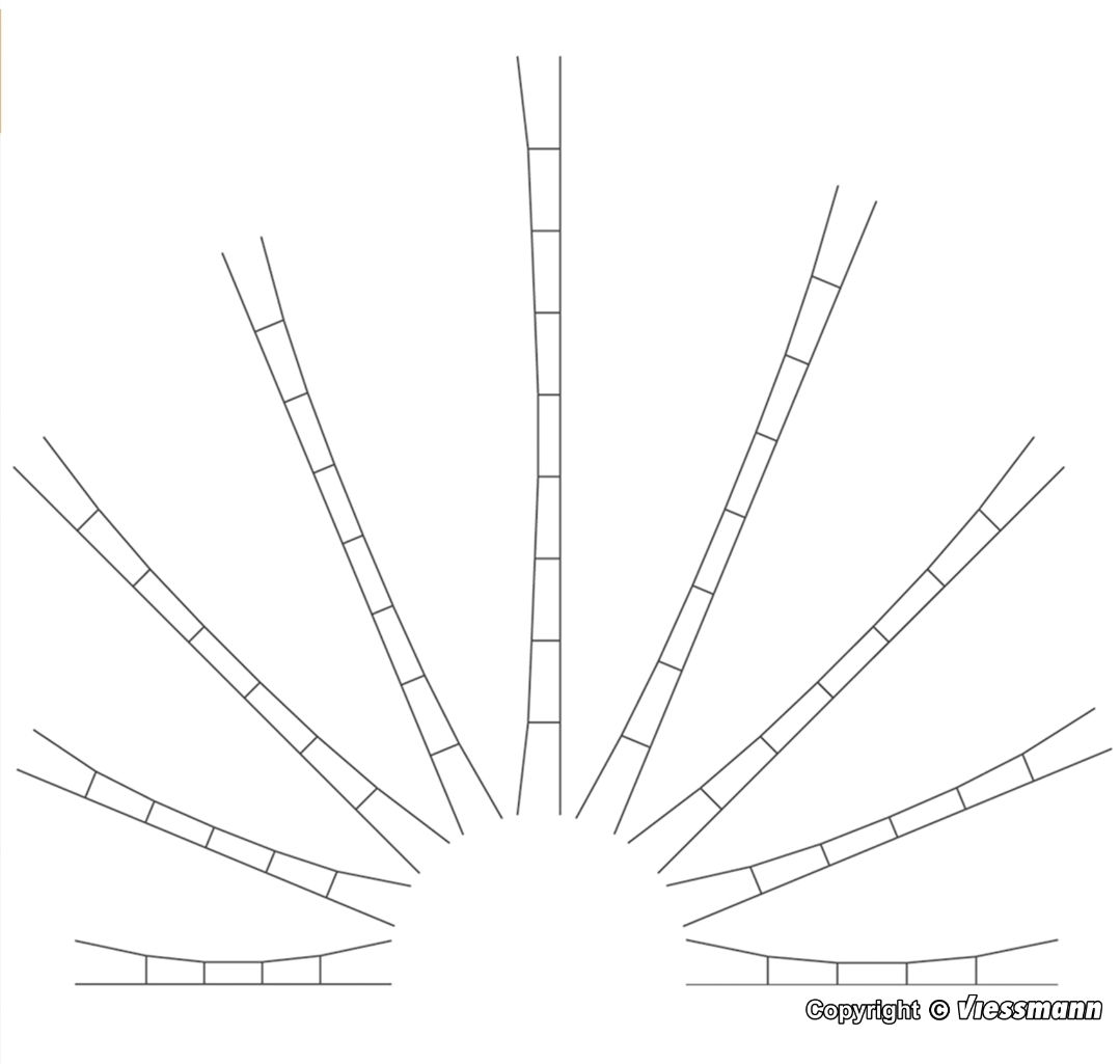 Viessmann contact wire 190-210mm 5 pieces HO Scale 4152