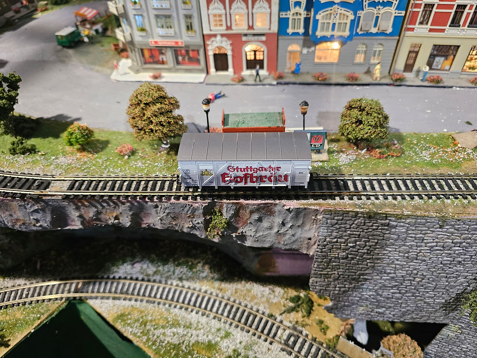 Thumbnail: Roco Stuttgarter Hofbrau Freight Car 4301b HO Scale DC