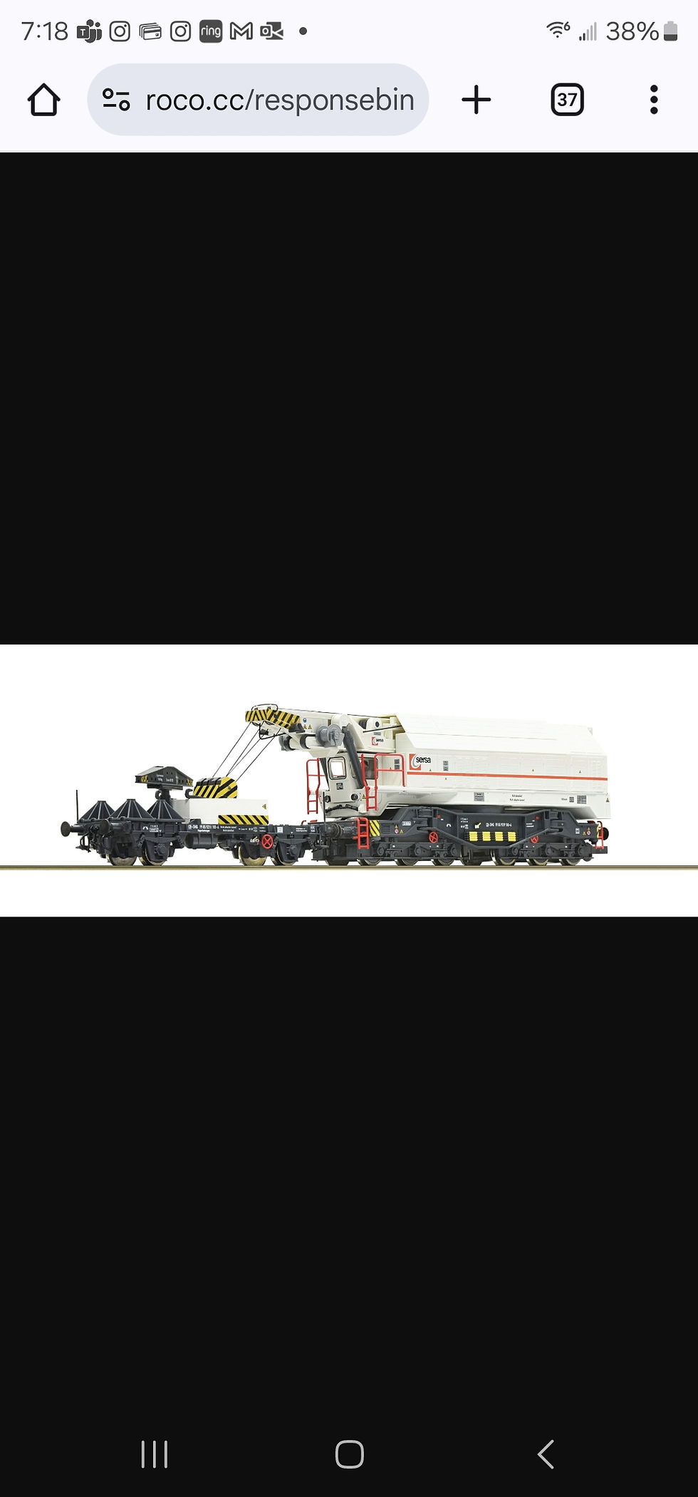 Thumbnail: Roco Sersa Digital Crane 73039 HO Scale DCC sound 