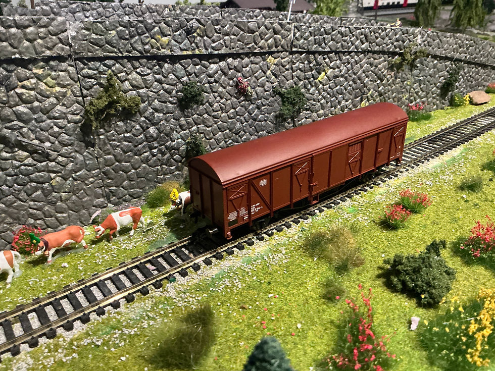 Thumbnail: Roco DB Freight Car 46411 HO scale DC