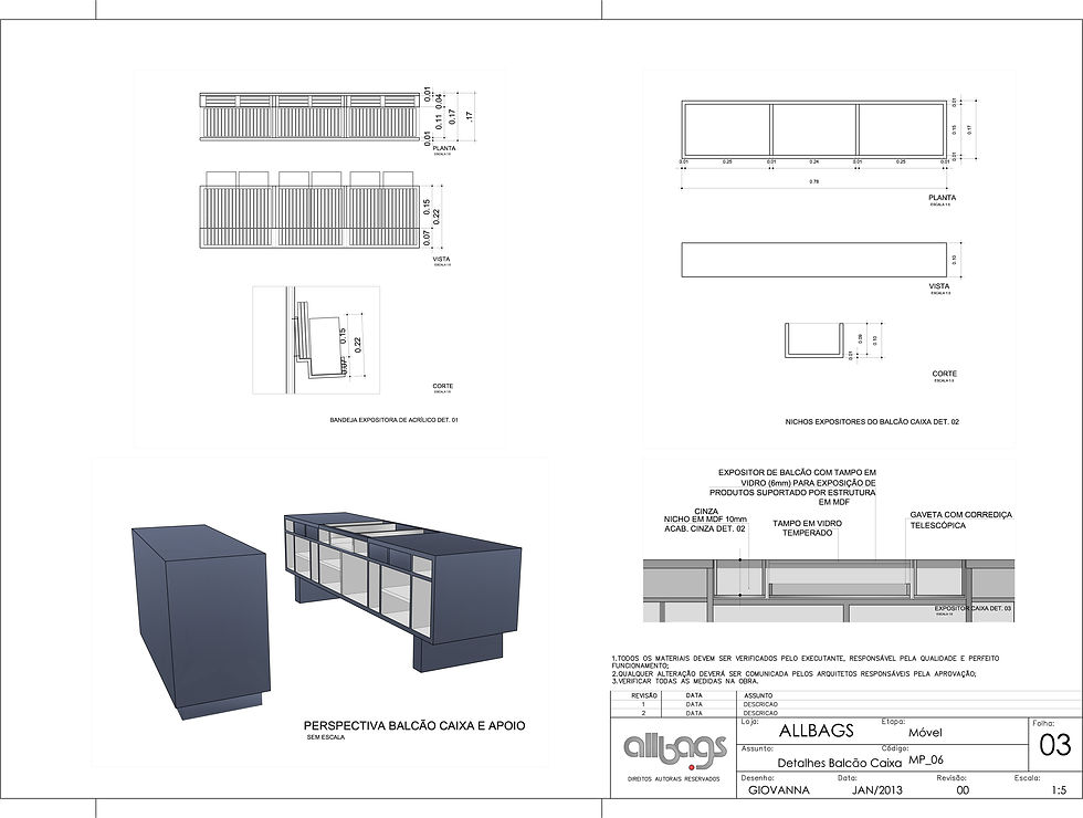Desenho Técnico Mobiliário