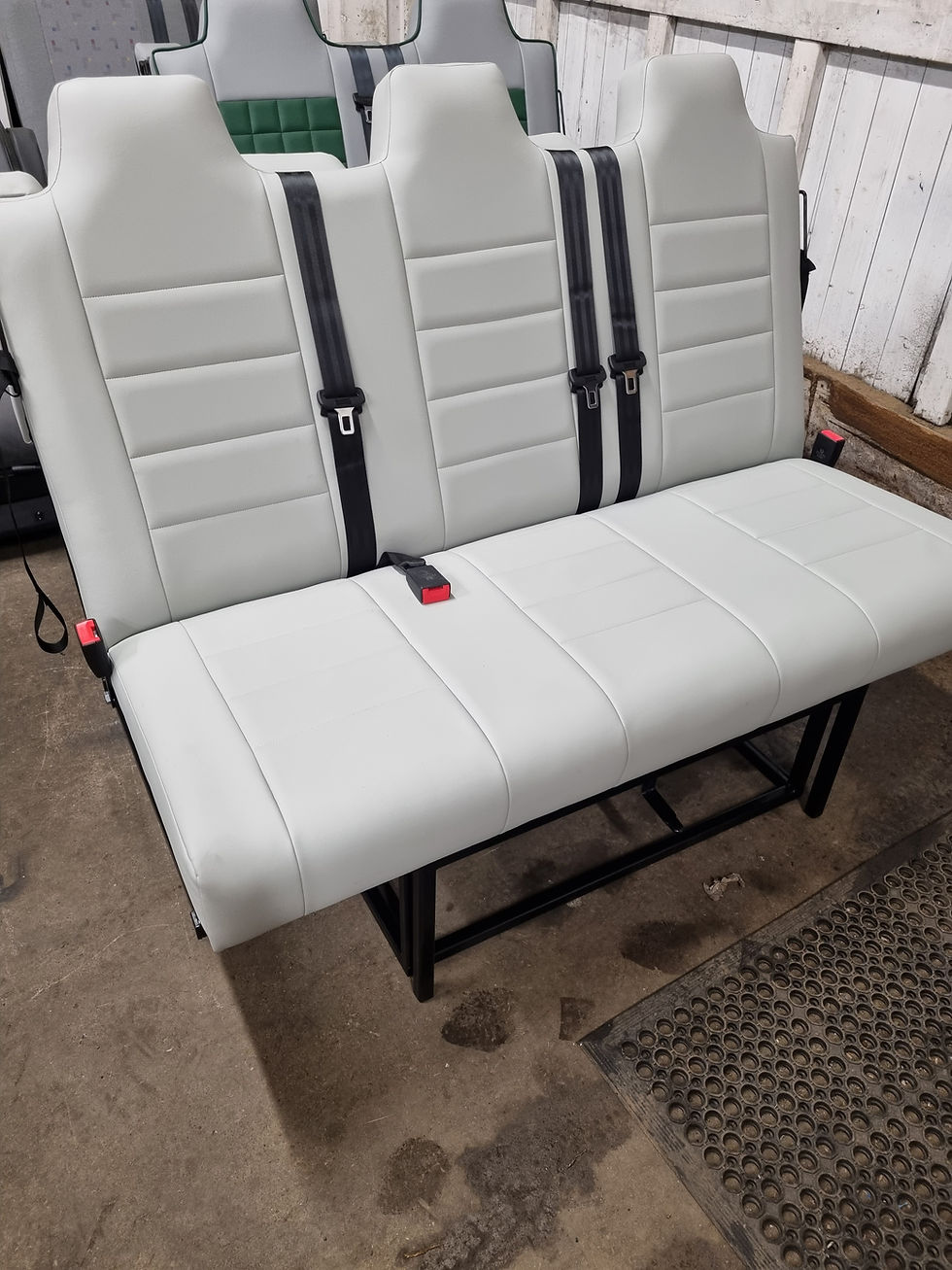 Thumbnail: MOT compliant full width rock and roll bed - Quilted Cloth