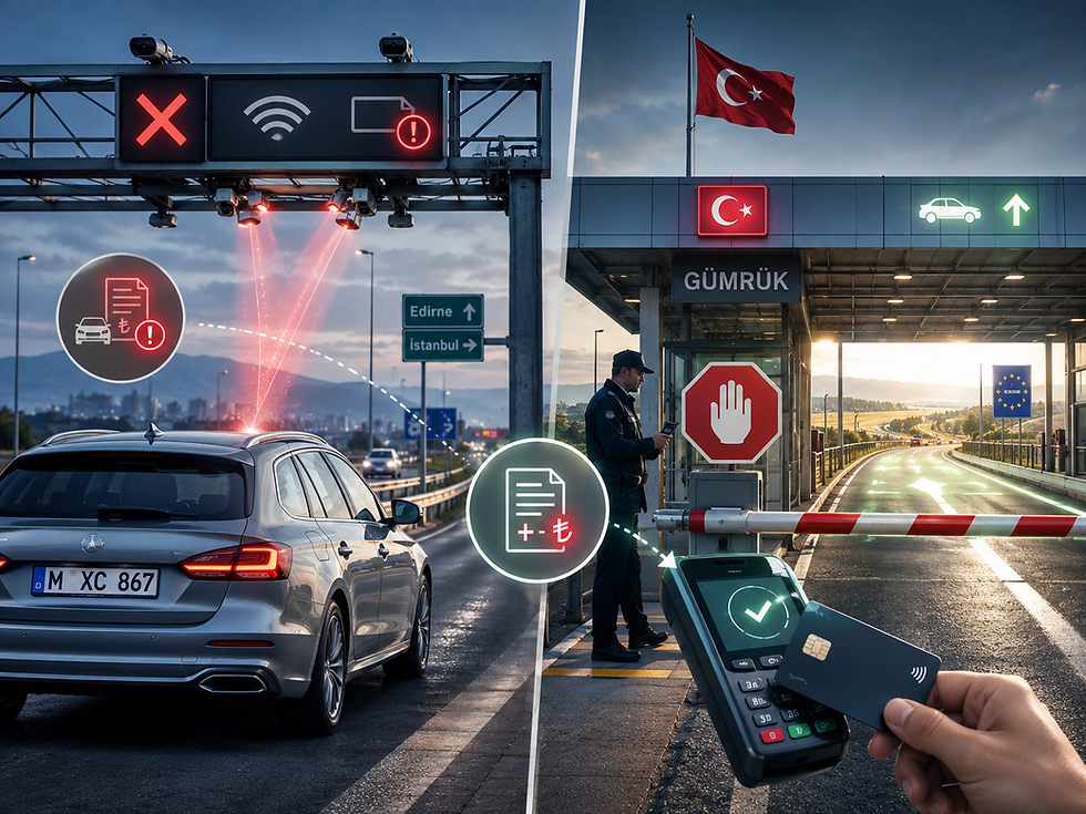 Yabancı Plakalı Araçların Ücretli Karayolu Geçişlerinde Yeni Tahsilat Rejimi