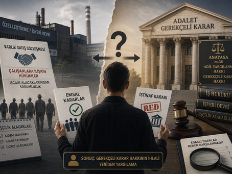 İşbu içerik yalnızca genel bilgilendirme amacıyla hazırlanmış olup hukuki danışmanlık niteliği taşımamaktadır. Somut olayların özelliklerine göre farklı hukuki değerlendirmeler söz konusu olabileceğinden, uygulamaya ilişkin süreçlerde profesyonel hukuki destek alınması tavsiye edilmektedir.