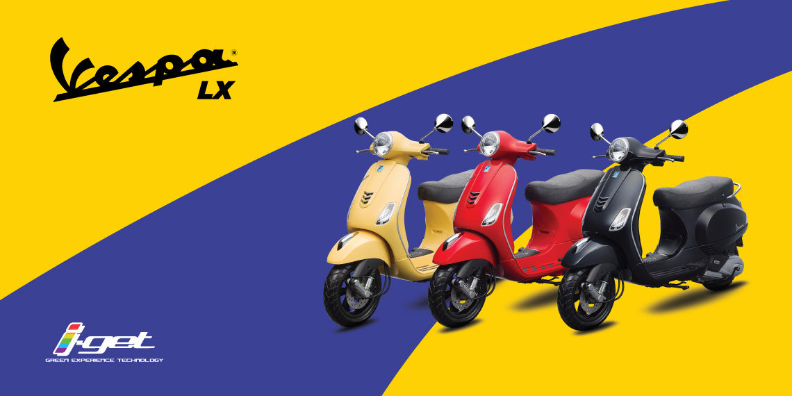 Vespa LX I-Get - Red (Rosso Dragon) - OTR Jakarta