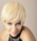 Beautiful young woman with short pixie l