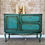 Thumbnail: Queen Anne vintage dressoir in turquoise 