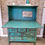 Thumbnail: India Ibiza apothekerskast/ vintage dressoir/ turquoise kast