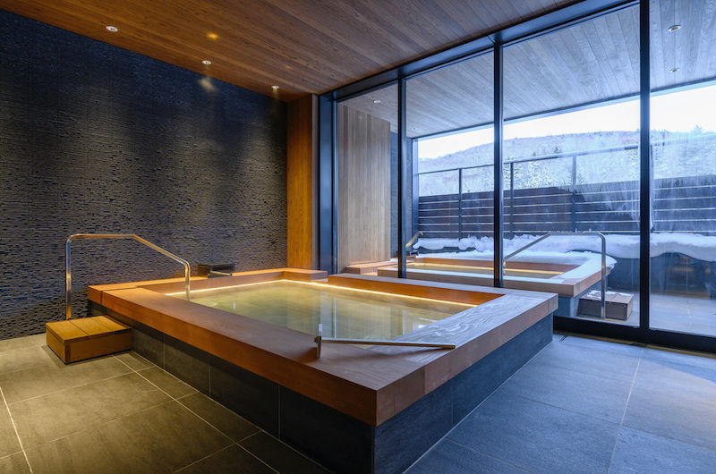 Interior onsen and spa at Yu Kiroro.
