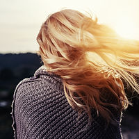 Wind im Haar